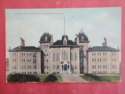 Lawrence,KS--Fraser Hall Kansas State University--cancel 1909--PJ 173 - Andere & Zonder Classificatie