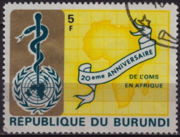 WHO - Africa MAP - Burundi - Used - OMS