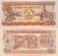 Banknote 50 Meticais Mosambik Metical MZN MTn Moçambique Mozambique Geldschein Note Geld Money - Mozambique