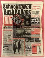 BILD-Zeitung Vom 9. Januar 1992 : Schock Für Die Welt : Bush Kollaps  -  Hoeneß Zieht Berthold Die Lederhose Stramm - Andere & Zonder Classificatie