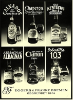 Reklame Werbeanzeige  ,  Eggers & Franke Bremen ,  Calvados - Chaperon - Bobadilla  -  Von 1971 - Alcohol
