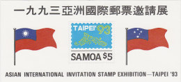 Samoa 1993 Taipei 93 Stamp Exhibition MS - Samoa