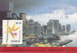 Samoa 1997 Hong Kong Return To China  MS - Samoa
