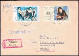 Germany GDR 1972, Registred Cover Leipzig To Zurich - Cartas & Documentos