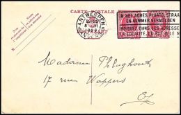 Belgium 1926, Postal Stationery, Postmark Antwerpen - Carte-Lettere