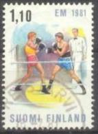 1981 European Boxing Championships Mi 878 / Facit 880 / Sc 652 / YT 842 Used / Oblitéré / Gestempelt [lie] - Usati