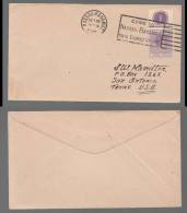 Bahamas 1940 Cover To USA 3P Violett Top Sheet Margins - 1859-1963 Colonie Britannique