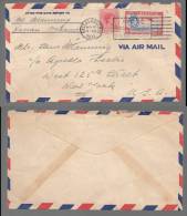 Bahamas 1941 Airmail Cover To USA - 1859-1963 Colonia Británica