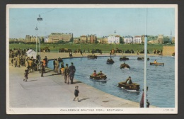 PORTSMOUTH - Children's Boating Pool - Southsea  /Raphael  TUCK Card - Voyagée August 1952 - Portsmouth