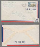 Bahamas 1950 Airmail Cover To USA - 1859-1963 Colonie Britannique