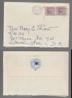 Bahamas 1952 Cover To USA FURNESS BERMUDA LINE With Letter Inside - 1859-1963 Kolonie Van De Kroon