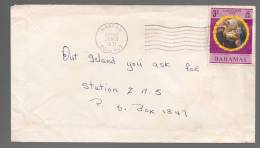Bahamas 1971 Airmail Cover Local Use Christmas Stamp - 1963-1973 Interne Autonomie