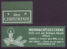 1105x: Österreich, Christkindl- Leitzettel Plus Geschenkskleber, Feinst ** - Timbres Personnalisés