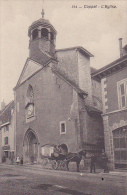 VD28  --  COPPET  --  L `EGLISE  --  ATTELAGE  --  CHAUSSERES, REPARATIONS SOIGNEES - Coppet