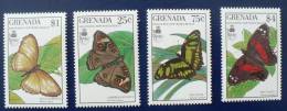 GRENADA Papillons (serie 2) SERIE COMPLETE * * Neuf Sans Charniere MNH (500 UPAE Discovering New World Beauty) - Papillons