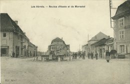 LES ABRETS ISERE ROUTES D'AOSTE ET DE MORESTEL ED. MOREL ECRITE CIRCULEE EN 1908 - Les Abrets