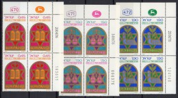 Israel - 1976 - Yvert : 614 à 616 ** - Avec TABs - Unused Stamps (without Tabs)