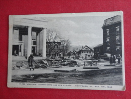Vermont > Montpelier  Flood Wreckage  1927 Not Mailed  ---ref  1037 - Montpelier