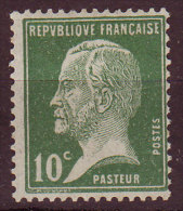 - FRANCE - 1923 - YT N°  170 - * - Pasteur - 1922-26 Pasteur