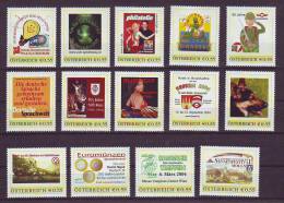 1106j: Steckkarte- Lot Mit Guten Personalisierten Marken (mit €- Zeichen) - Timbres Personnalisés