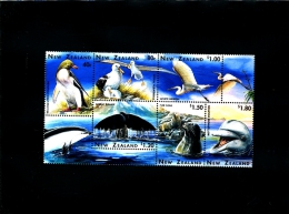 NEW ZEALAND - 1996  WILDLIFE   BLOCK OF  SIX   MINT NH - Blocks & Sheetlets