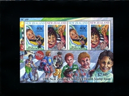 NEW ZEALAND - 1996  CHILDREN'S HEALTH  MS   MINT NH - Blocks & Kleinbögen