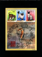 NEW ZEALAND - 1998  YEAR OF THE TIGER  MS  MINT NH - Blocks & Kleinbögen