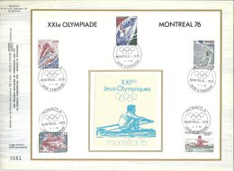 Document Philatélique De Monaco - XXI éme Olympiade De Montréal 1976 - Oblitération Du 03/05/76 (1er Jour) - Ete 1976: Montréal