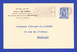 CARTE POSTALE  -- CACHET  BRUXEL LES - 29.X.1942 - Lettres & Documents