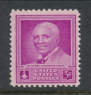 USA 1948 Scott 953, Dr. George Washington Carver Issue, MNH (**) - Nuovi