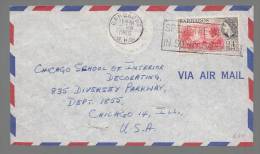 Barbados 1965 Airmail Cover To USA - Barbados (...-1966)