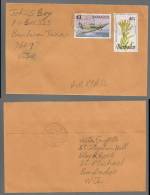 Barbados 1994 Registered Cover To USA With HAWKER HURRICAN Aircraft Stamp - Barbades (1966-...)