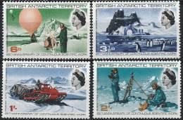 BRITISH ANTARCTIC TERR1969 POLAR RESEARCH SC#20-23 MNH BIRDS PENGUINS BALLOONS (DEL05) - Unused Stamps