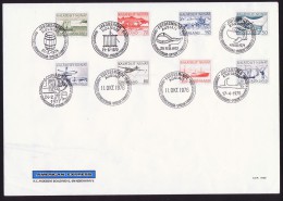 1971-7  Progressive FDC   8 Definitive Stamps With Different FD Cancels - FDC