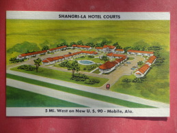 Mobile,AL--Shangri-la Hotel Courts--not Mailed--PJ 175 - Autres & Non Classés