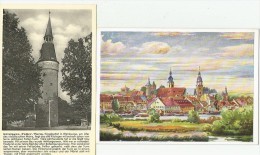 KITZINGEN Am Main Bayern Falter Turm Gesamtansicht 2 Ansichtskarten - Kitzingen