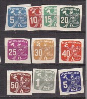 L3743 - TCHECOSLOVAQUIE JOURNAUX Yv N°26/35 (*) - Newspaper Stamps
