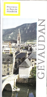 Gévaudan - 2 Brochures Dont Un Dépliant Format 10 X 22 Cm - 41 X 33 Cm Une Fois Déplié. - Languedoc-Roussillon