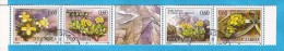 1995 X  2716-19  JUGOSLAVIJA FLORA FEISENBLUEMCHEN  WWF   STRIP USED - Used Stamps