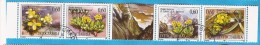 1995 X  2716-19  JUGOSLAVIJA FLORA FEISENBLUEMCHEN  WWF   STRIP USED - Used Stamps