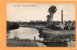 Tannerie Et Ecluse La Suze Old Postcard - La Suze Sur Sarthe