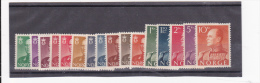 NORVEGE SERIE COMPLETE ROI OLAV  V - Unused Stamps