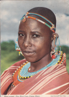 MASAI WOMAN- EINE MASAI- FEMME MASAI,USED,POSTCARD RARE,PERFECT SHAPE. - Tanzanía