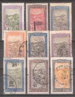 MADAGASCAR, 1908, Type Transport En Filanzane, Lot De 9 Timbres Neufs Et Obl, TB, Cote 7 Euros - Unused Stamps