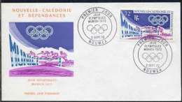 NOUVELLE CALEDONIE / FDC 1972 JEUX OLYMPIQUES (ref 1993) - FDC