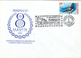 PIGEON,8TH OF MARCH,SPECIAL COVER,1982,ROMANIA - Lettres & Documents