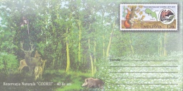 ROE,DEER, BIRDS, WILD BOAR, SQUIRREL,SPECIAL COVER,2011,MOLDOVA - Nager