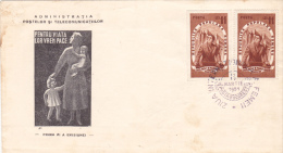 POST AND TELECOMUNICATIONS ADMINISTRATION, 1951,COVER FDC,ROMANIA - Lettres & Documents