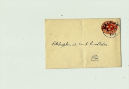 NORVEGE - KALMAR  1 C. Point. L / BL 1911s. E.P. CV 2 Ore (Orange) - Covers & Documents