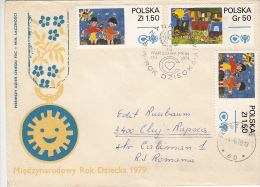 UNICEF, CHILDREN'S YEAR, 2X SPECIAL COVERS, 1979, POLAND - UNICEF